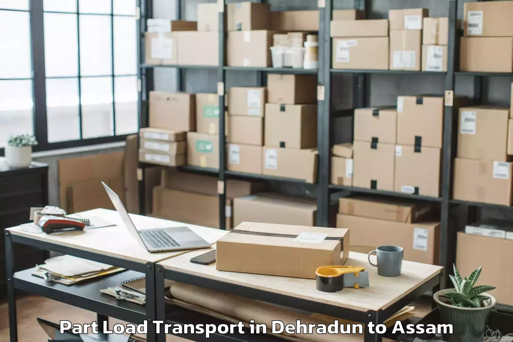 Expert Dehradun to Lilabari Airport Ixi Part Load Transport